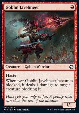 Goblin-Speerwerferin AFR-144 Common Near Mint Deutsch Foil