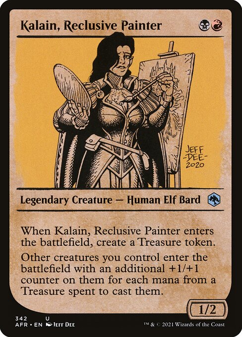Kalain, zurückgezogene Malerin XAFR-342 Uncommon Excellent Englisch Foil