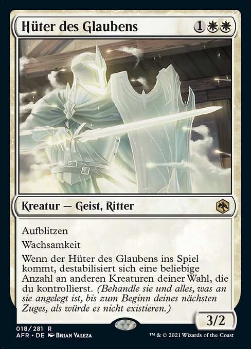 Hüter des Glaubens AFR-18 Rare Excellent Deutsch