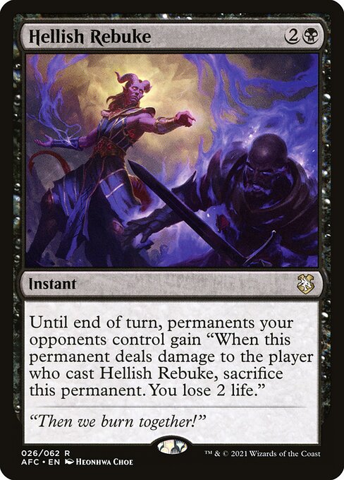 Hellish Rebuke AFC-26 Rare Excellent Englisch