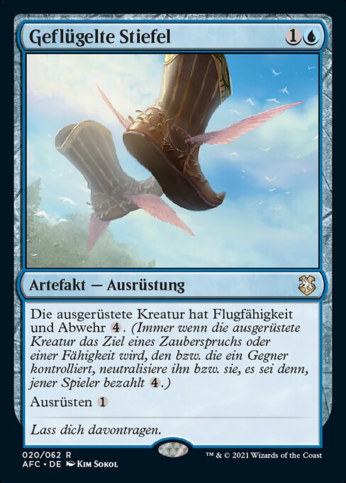 Geflügelte Stiefel AFC-20 Rare Near Mint Deutsch