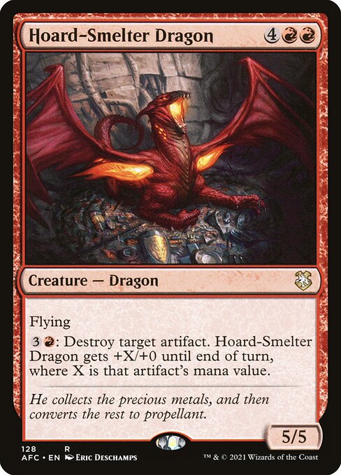 Hoard-Smelter Dragon AFC-128 Rare Light Played Englisch