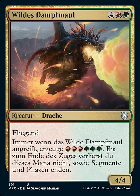 Wildes Dampfmaul AFC-191 Uncommon Excellent Deutsch