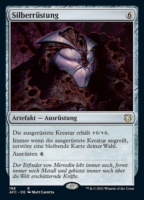 Silberrüstung AFC-198 Rare Excellent Deutsch
