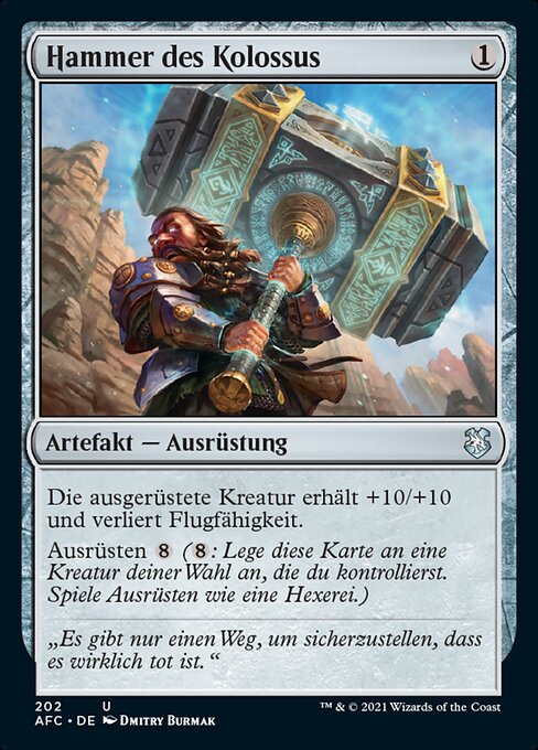 Hammer des Kolossus AFC-202 Uncommon Excellent Deutsch