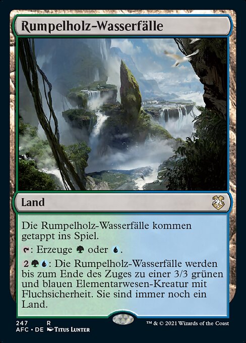 Rumpelholz-Wasserfälle AFC-247 Rare Excellent Deutsch