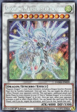 Schnuppiger majestätischer Sternendrache DAMA-039 Secret Rare Near Mint Deutsch 1. Auflage