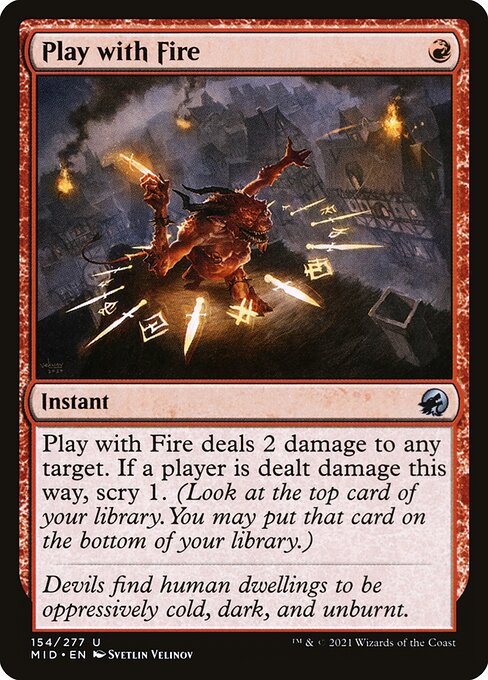 Spiel mit dem Feuer MID-154 Uncommon Near Mint Englisch Foil