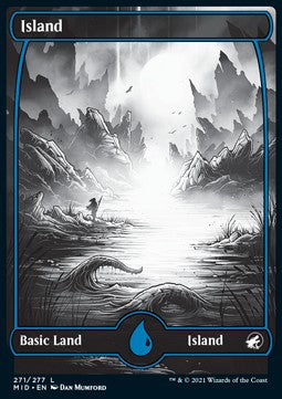 Insel (V.2) MID-271 Land Near Mint Deutsch Foil