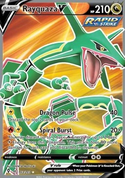 Rayquaza V EVS-193 Ultra Rare Near Mint Deutsch