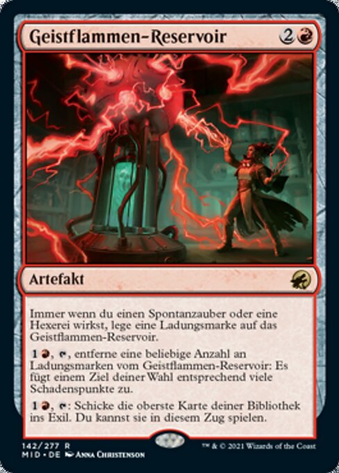 Geistflammen-Reservoir MID-142 Rare Near Mint Deutsch Foil