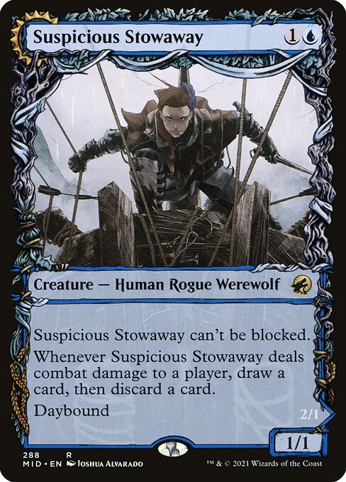 Suspicious Stowaway // Seafaring Werewolf XMID-288 Rare Excellent Englisch