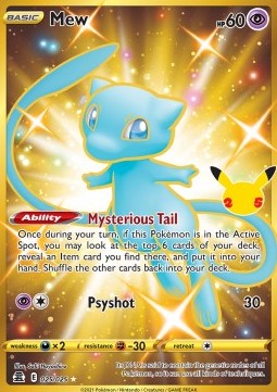 Mew CEL-025 Secret Rare Near Mint Englisch