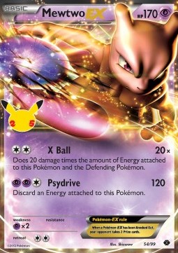 Mewtwo EX CEL-NXD 54 Ultra Rare Near Mint Englisch