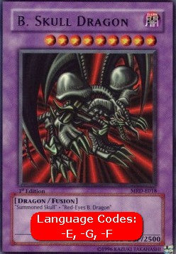 Schw. Totenkopfdrache (V.1) MRD-018 Ultra Rare Played Deutsch