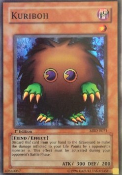 Kuriboh (V.1) MRD-071 Super Rare Played Deutsch