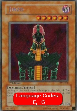 Jinzo (V.1) PSV-000 Secret Rare Played Deutsch 1. Auflage