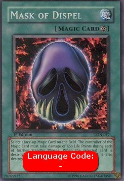 Mask of Dispel LON-017 Super Rare Light Played Englisch