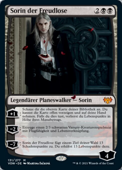 Sorin der Freudlose VOW-131 Mythic Near Mint Deutsch