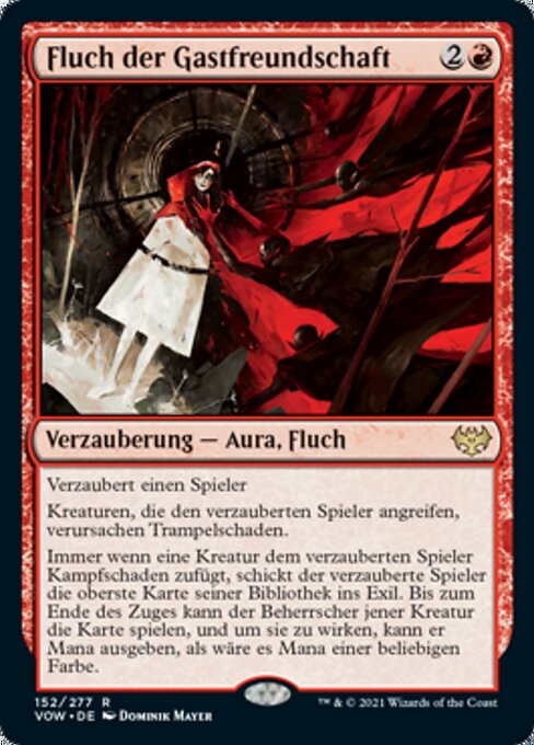 Fluch der Gastfreundschaft VOW-152 Near Mint Deutsch Foil