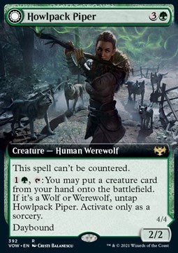Heulerrudel-Flötenspielerin // Wildnis-Heulerin XVOW-392 Rare Excellent Englisch Foil
