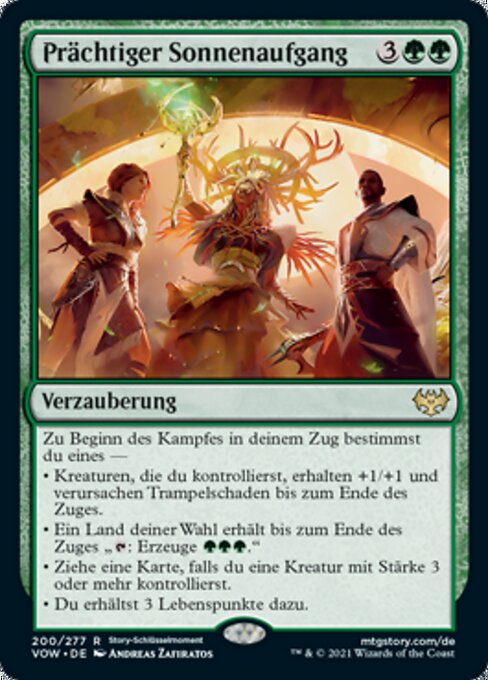 Prächtiger Sonnenaufgang VOW-200 Rare Near Mint Deutsch