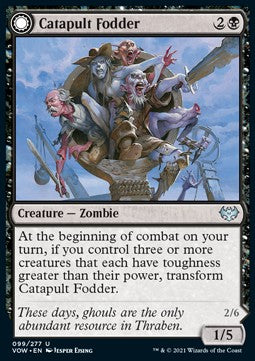 Katapultfutter // Hauptmann des Katapults VOW-99 Uncommon Near Mint Deutsch Foil