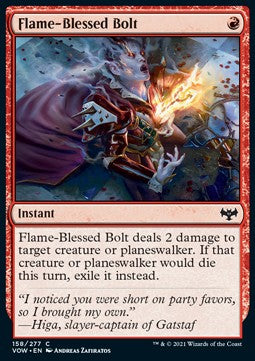 Flammengeweihter Bolzen VOW-158 Common Near Mint Englisch Foil