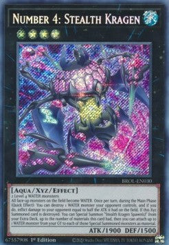 Number 4: Stealth Kragen BROL-EN030 Secret Rare Near Mint Englisch 1. Auflage