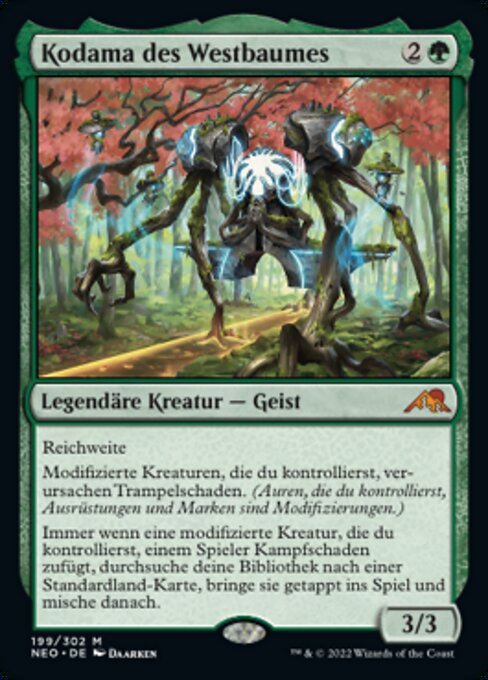 Kodama des Westbaumes NEO-199 Mythic Excellent Deutsch Foil