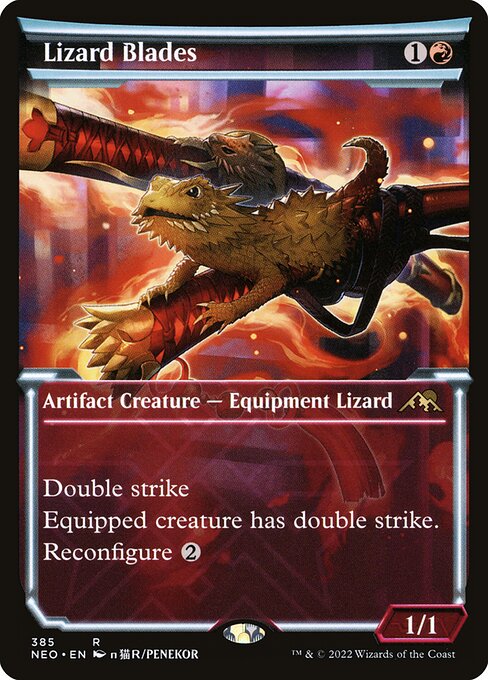 Lizard Blades XNEO-385 Rare Near Mint Englisch