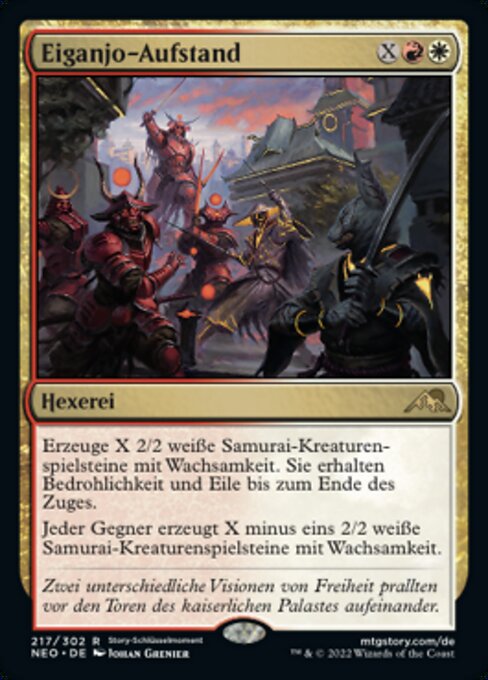 Eiganjo-Aufstand NEO-217 Rare Near Mint Deutsch