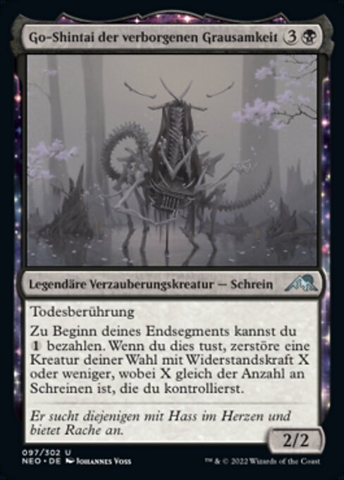 Go-Shintai der verborgenen Grausamkeit NEO-97 Uncommon Light Played Deutsch
