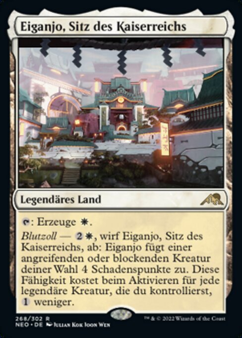 Eiganjo, Sitz des Kaiserreichs NEO-268 Rare Near Mint Deutsch