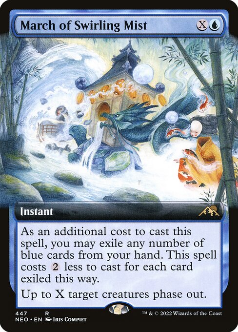 March of Swirling Mist XNEO-447 Rare Near Mint Englisch Foil