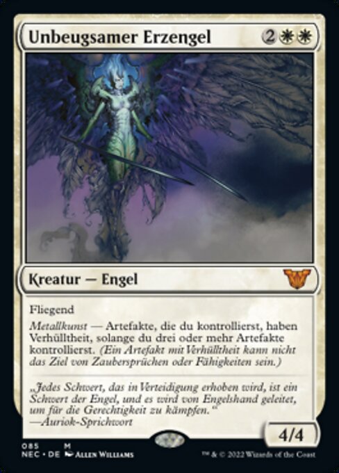 Unbeugsamer Erzengel NEC-85 Mythic Near Mint Deutsch