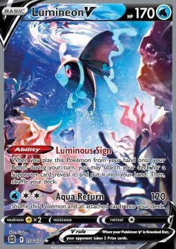 Lumineon V BRS-156 Ultra Rare Near Mint Deutsch