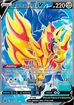 Zamazenta V BRS-163 Ultra Rare Near Mint Deutsch