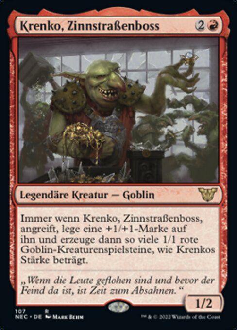 Krenko, Zinnstraßenboss NEC-107 Rare Near Mint Deutsch
