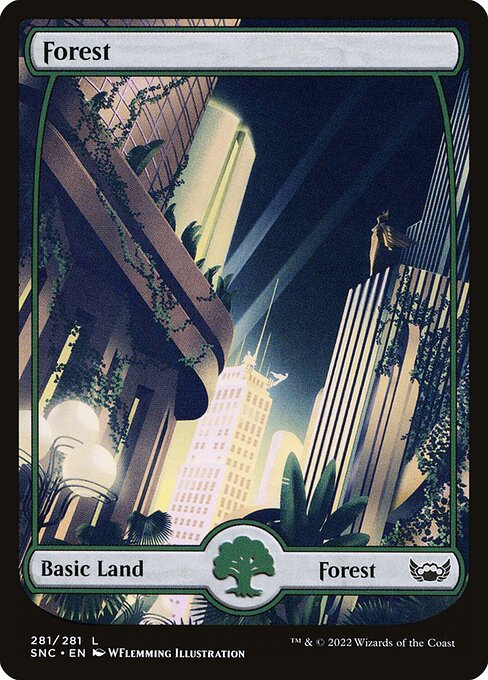 Wald (V.2) SNC-281 Land Near Mint Deutsch Foil
