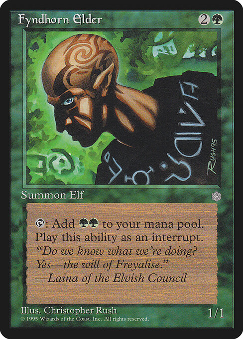 Fyndhorn Elder ICE- Uncommon Played Englisch
