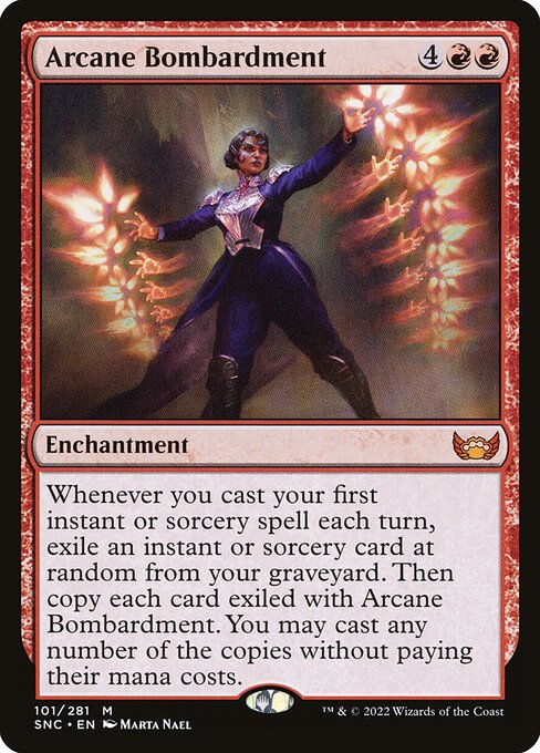 Arkaner Beschuss SNC-101 Mythic Excellent Englisch Foil