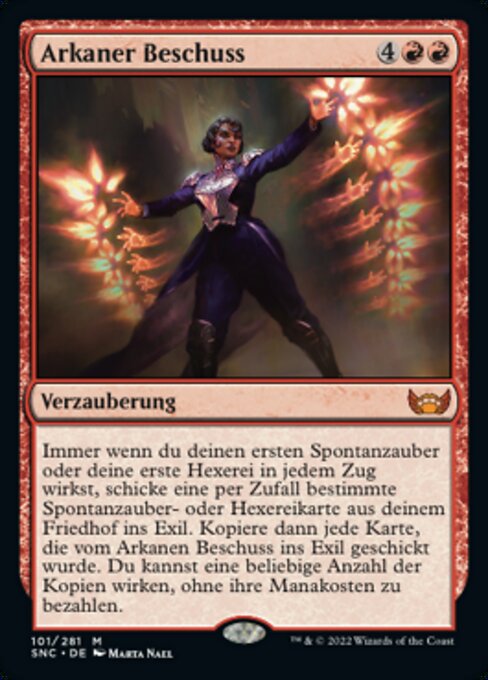 Arkaner Beschuss SNC-101 Mythic Near Mint Deutsch Foil