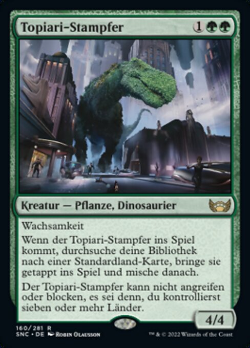 Topiari-Stampfer SNC-160 Rare Near Mint Deutsch