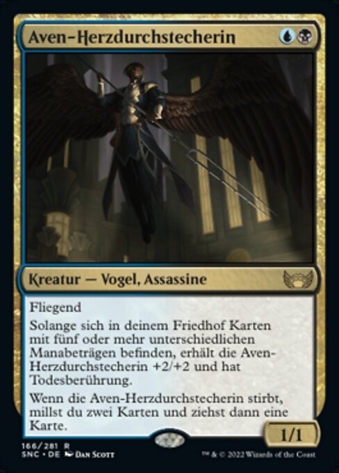 Aven-Herzdurchstecherin SNC-166 Rare Excellent Deutsch