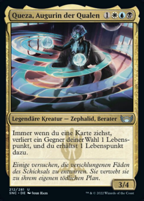 Queza, Augurin der Qualen SNC-212 Uncommon Excellent Deutsch Foil