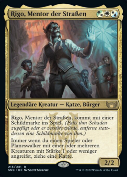 Rigo, Mentor der Straßen SNC-215 Rare Near Mint Deutsch