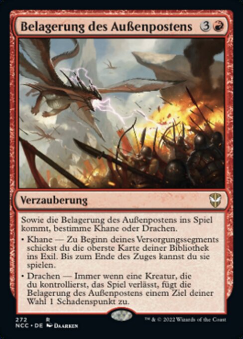 Belagerung des Außenpostens NCC-272 Rare Near Mint Deutsch