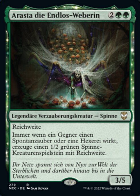 Arasta die Endlos-Weberin NCC-279 Rare Near Mint Deutsch
