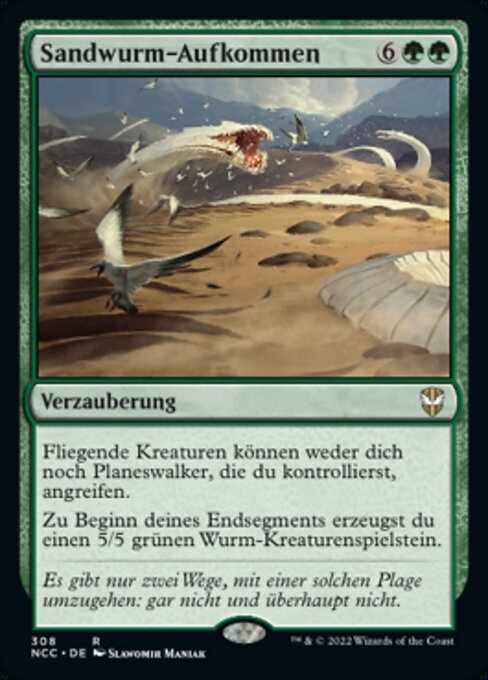 Sandwurm-Aufkommen NCC-308 Rare Near Mint Deutsch